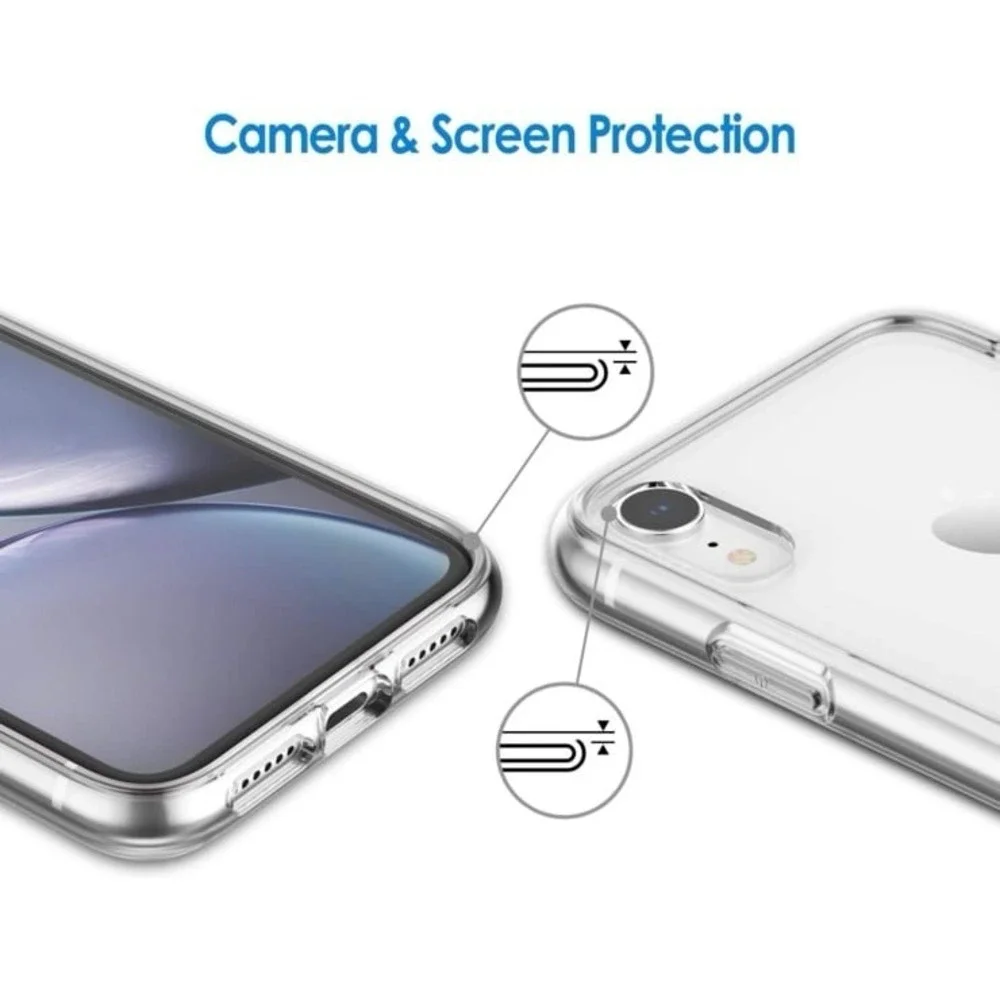 New JETech Case for iPhone XR 6.1-Inch, Non-Yellowing Shockproof Phone Bumper Co